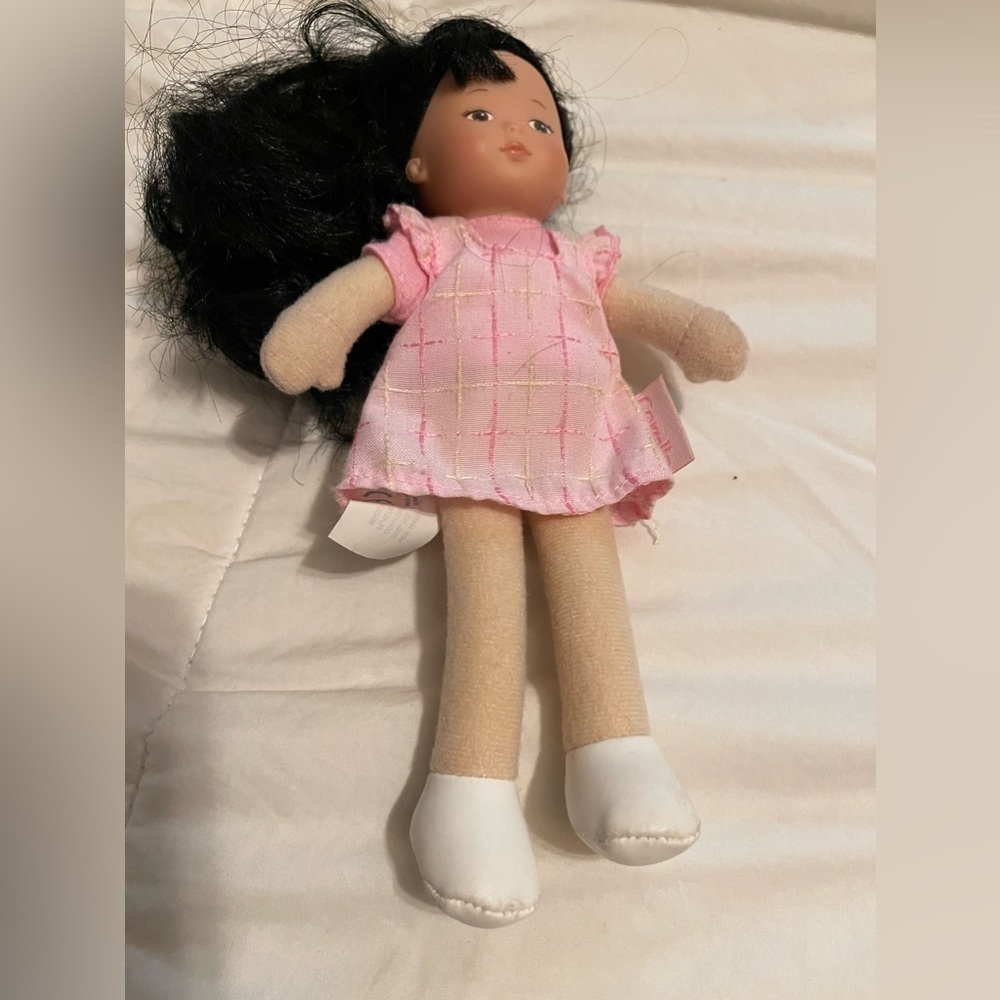 2005 Corolle Soft-Body Doll With Dark Hair and Eyes - Mini Doll - 6 Inches